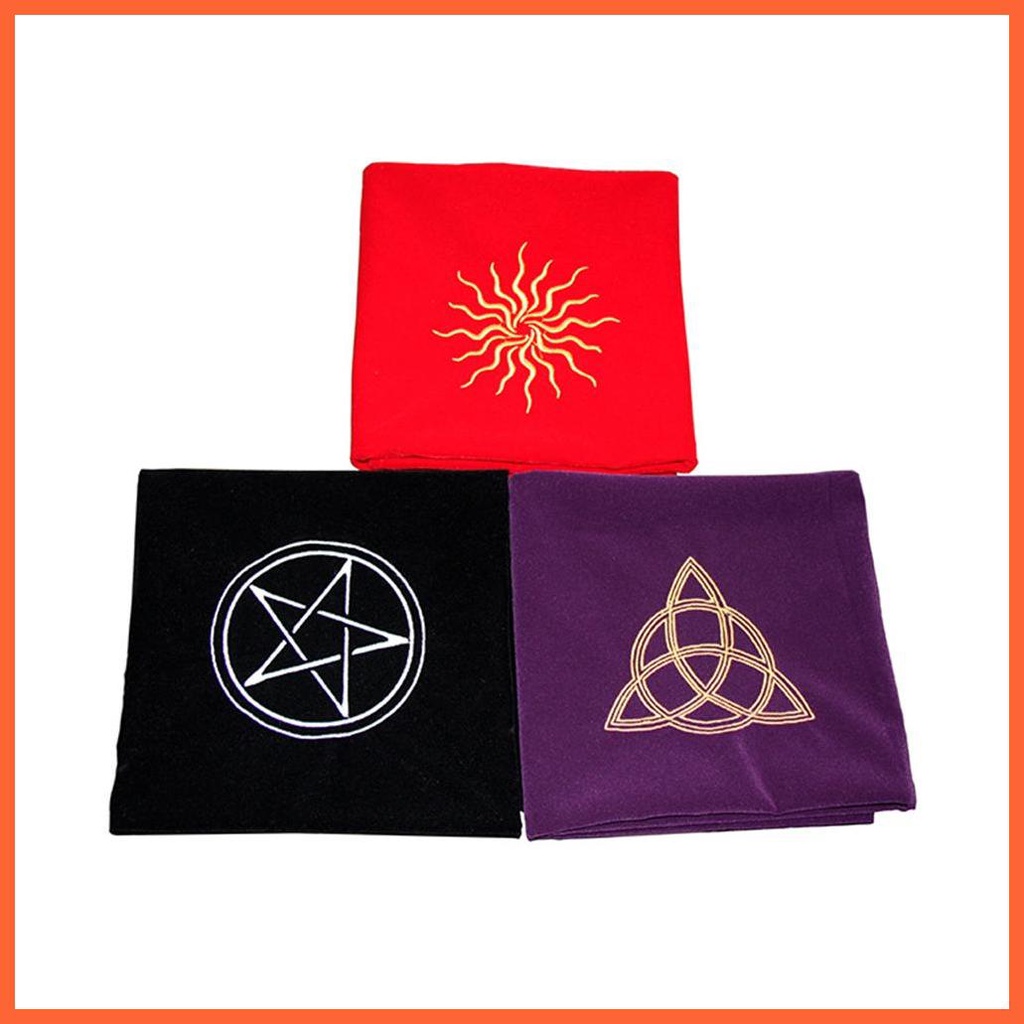 Khăn Trải Bàn Bói Tarot Bằng Vải Nhung Dày Dặn Kích Thước 80x80cm