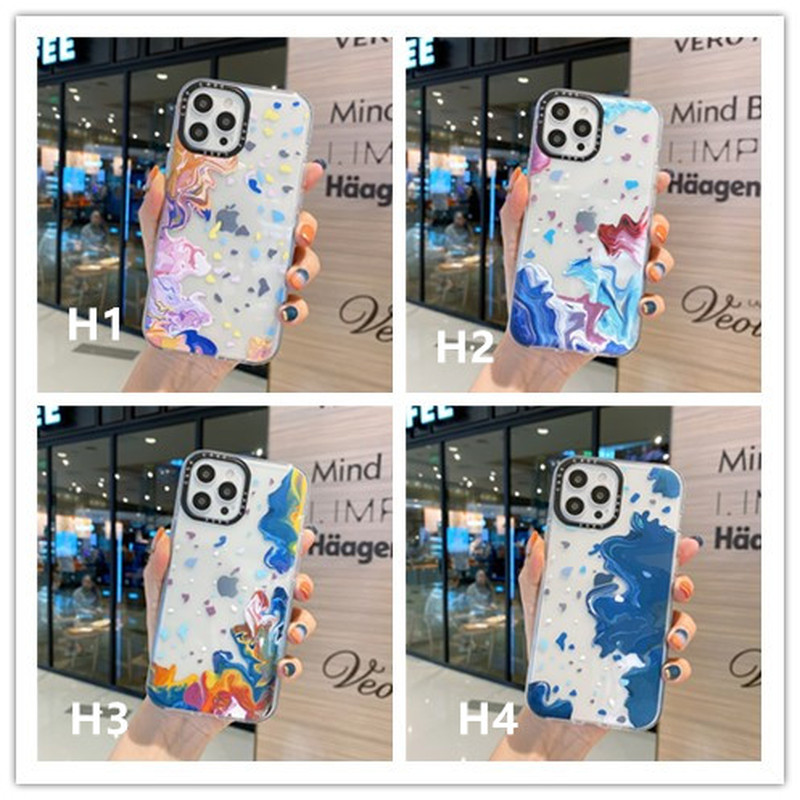 Ốp Lưng Silicone Họa Tiết Màu Nước Thời Trang Cho Iphone 12 Pro Max 12 Mini Se2020 11 Pro Max X Xr Xs Max 8 7 6 6s Plus
