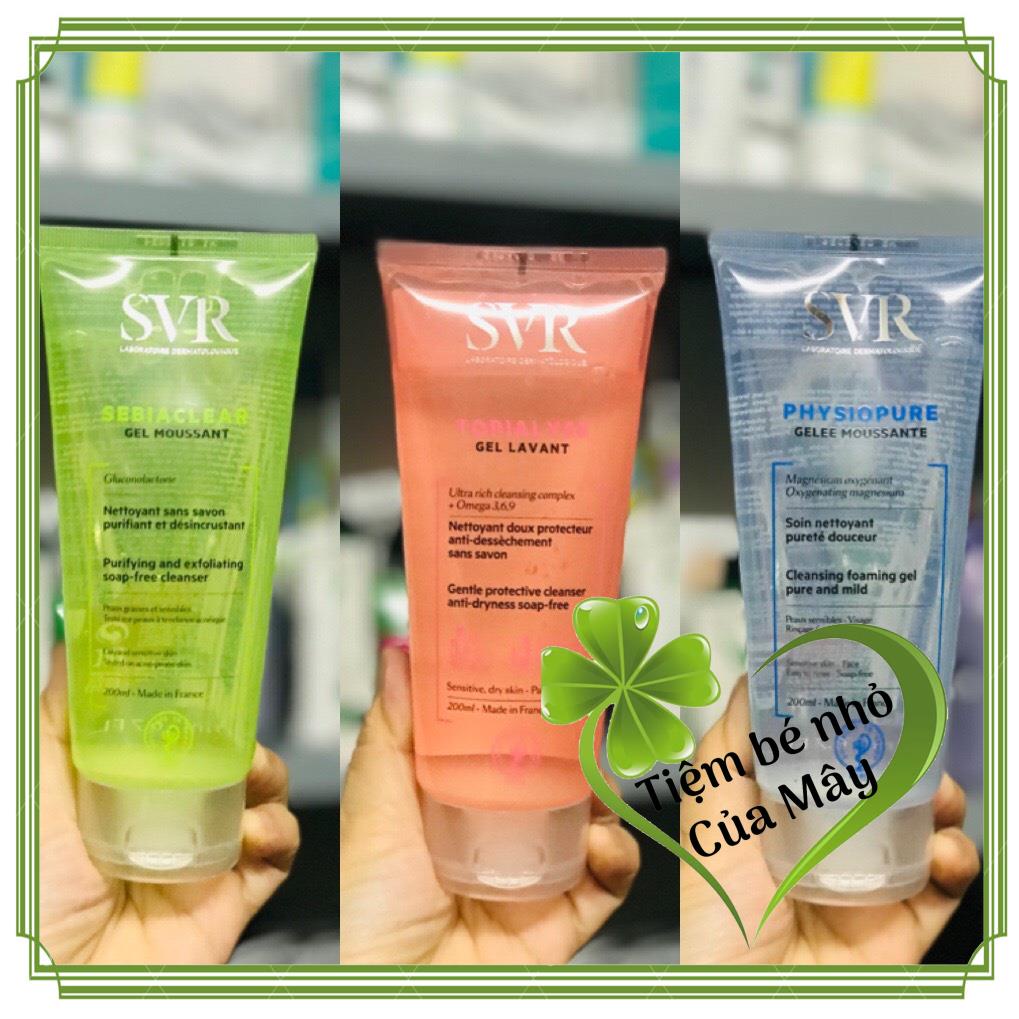 Sữa rửa mặt dạng gel không chứa xà phòng SVR dạng tuýp 200ml hàng Pháp