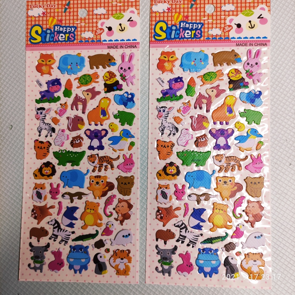 Sticker các loài vật hoang dã [S47] cho bé vừa học vừa chơi - LUCKY SHOES VN