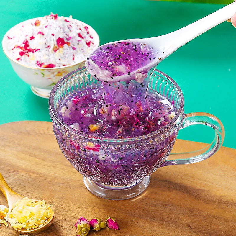 Bột Củ Sen Hoa Hồng Nấm Tuyết Dinh Dưỡng Meizhoushike Hộp 350g