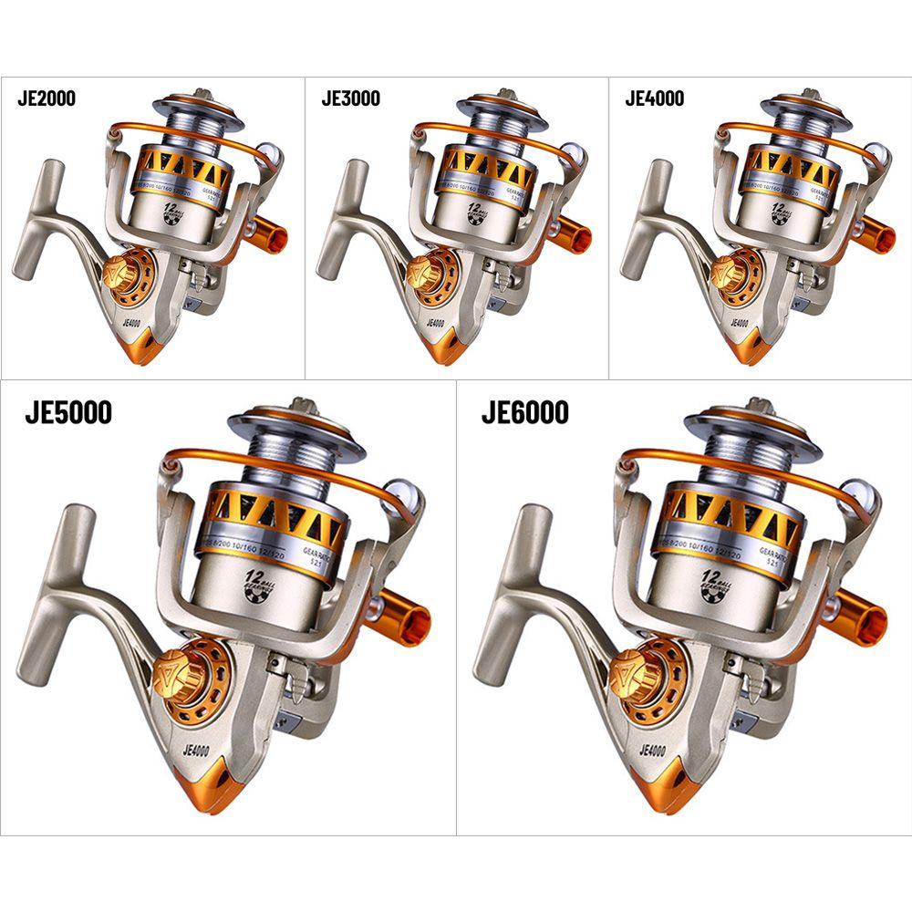 Máy Câu Cá Bằng Kim Loại 12 Axes JE2000 Chất Lượng Cao