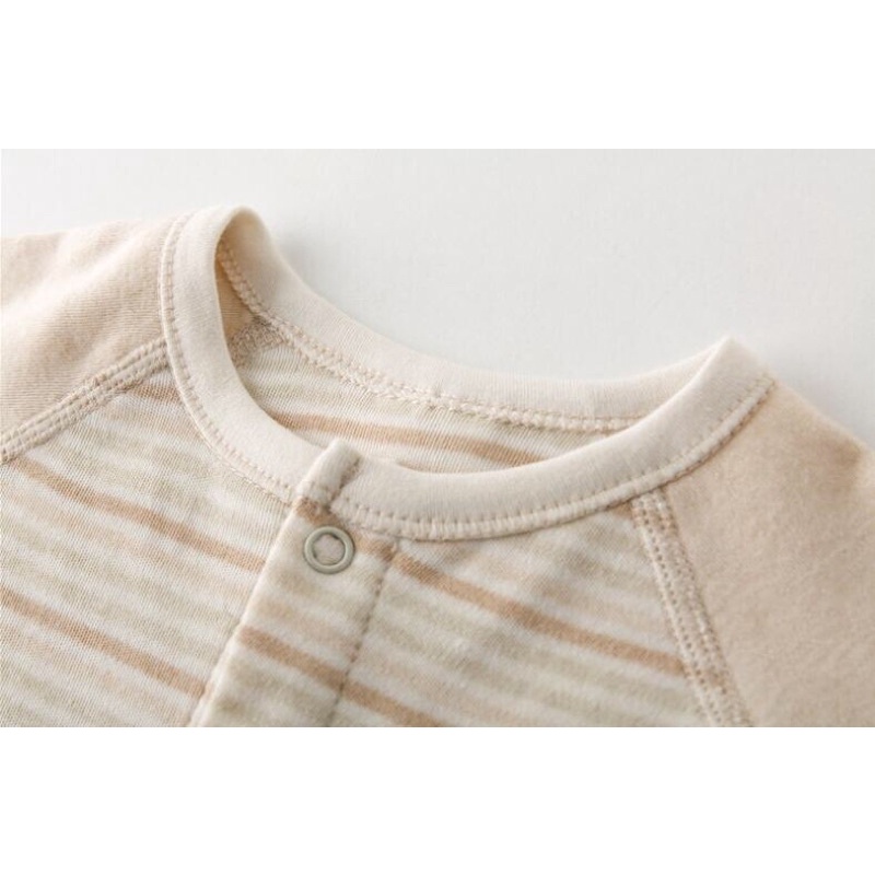 Bộ cộc tay cho bé100% cotton hữu cơ tự nhiên không chất tẩy nhuộm cực kỳ mềm mại