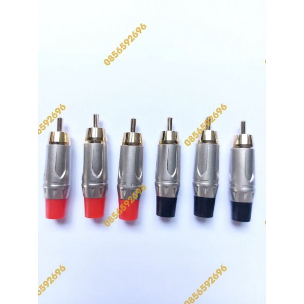 Đầu jack cắm bông sen av, bộ 6 chiếc