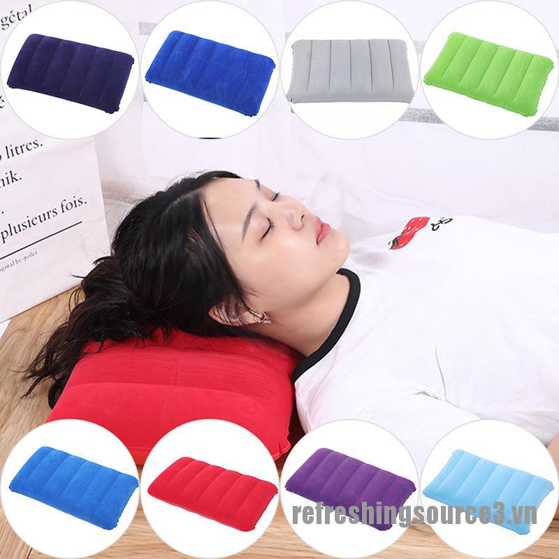 Gối Bơm Hơi Mềm Mại Gấp Gọn Tiện Dụng