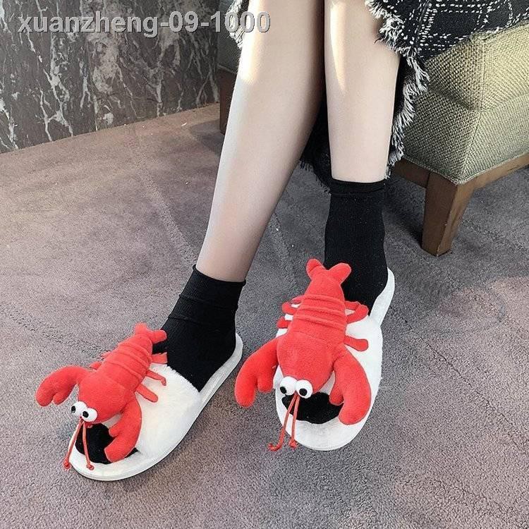 ✣▫☊Dép bông cua, tôm , Crab slippers, Women's Craft Slipper, Shrimp Cotton Cute Fashion Slipper