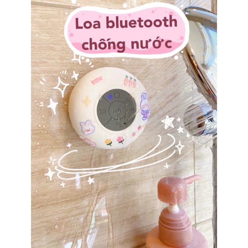 Loa Bluetooth Nghe Nhạc, Nghe Gọi ĐT, Chống Nước Dùng Được Trong Nhà Tắm Có Miếng Hít (Ảnh thật)