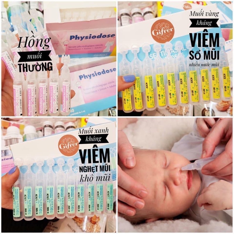 Fysoline - Nước muối sinh lý Pháp - Vệ sinh mắt, mũi, miệng cho bé