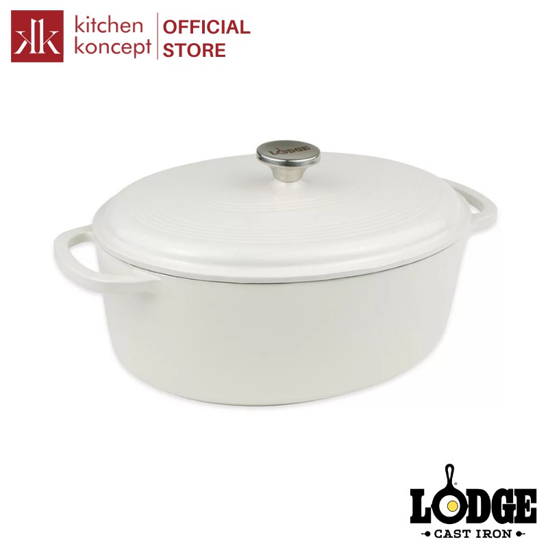 NỒI GANG OVAL PHỦ MEN LODGE 6.6L