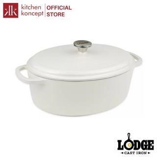 NỒI GANG OVAL PHỦ MEN LODGE 6.6L