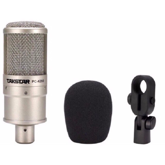 mic thu âm livestream cao cấp takstar pc k200 tặng kèm dây mic bảo hành 12 tháng