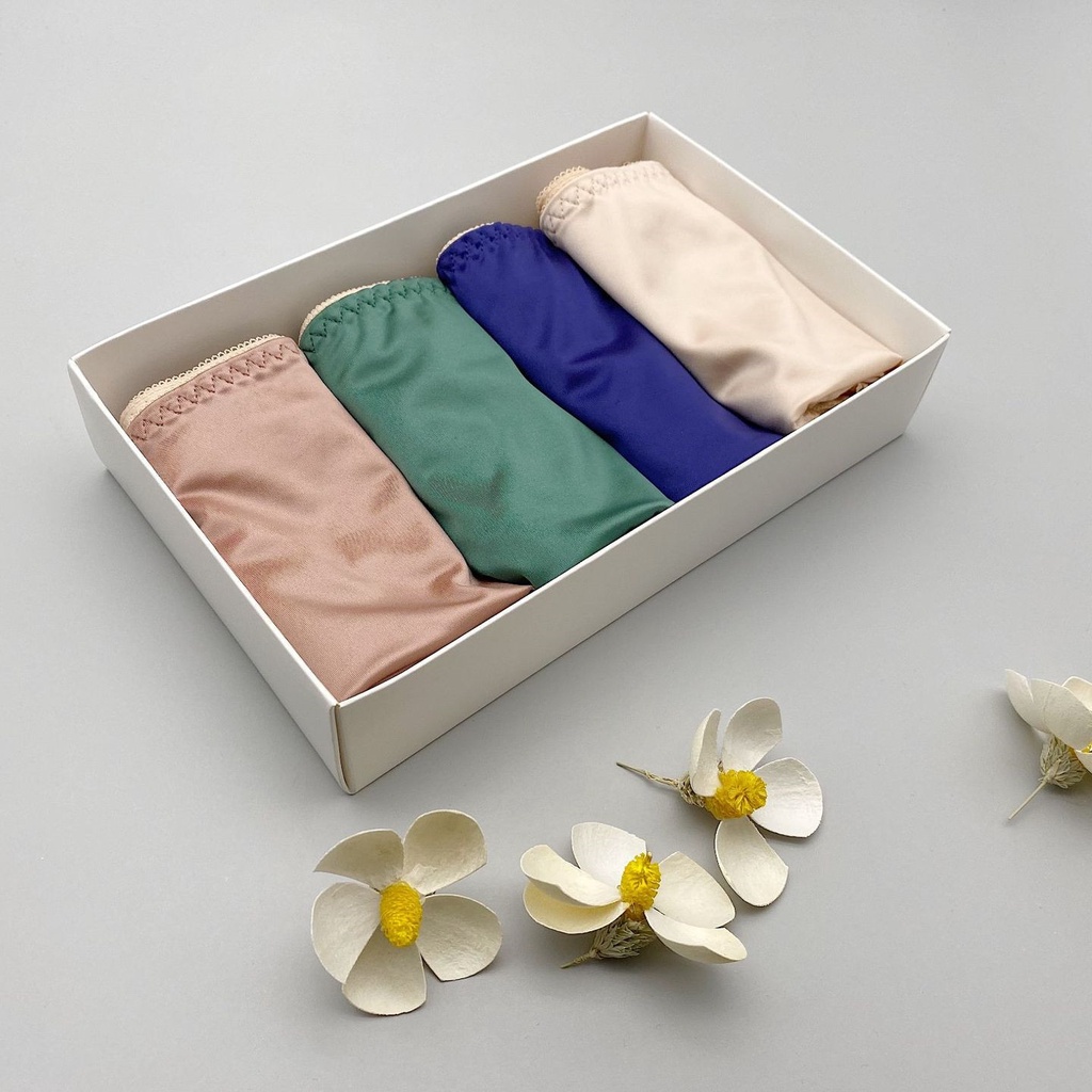 Quần Lót Thể Thao Satin Không Đường May Thoáng Khí Thoải Mái Dành Cho Nữ