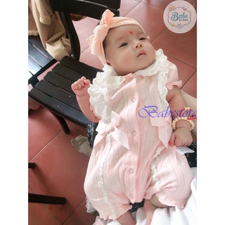 Bộ body hồng có nơ