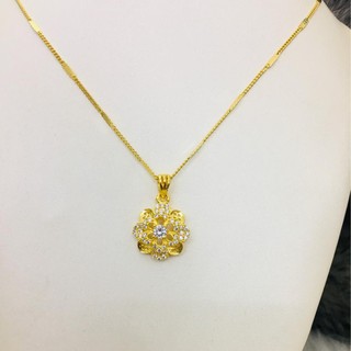 Dây chuyền nữ | Vòng cổ cho nữ gắn mặt đá hoa mai cực kỳ cuốn hút và xinh đẹp