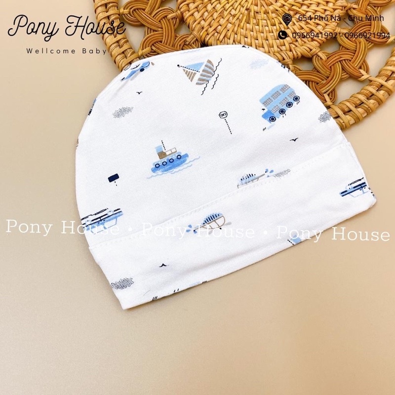 Mũ cotton lạnh siêu mềm cho bé sơ sinh -7kg