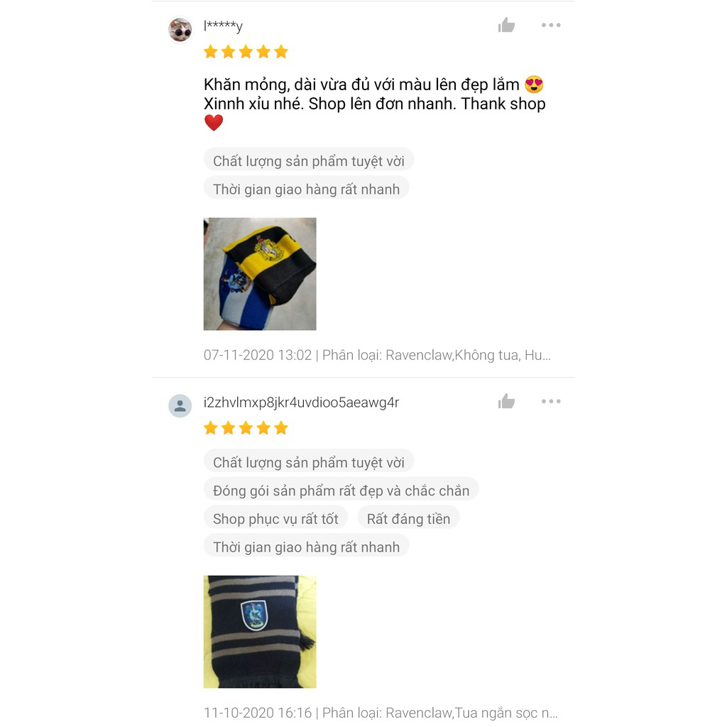 Khăn quàng len Hogwarts - Harry Potter