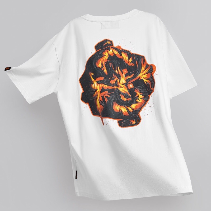 Áo Thun VOLCANO Tay Lỡ Unisex Nam/Nữ Đen/Trắng Cổ Tròn - HIGHCLUB Brand Chính Hãng