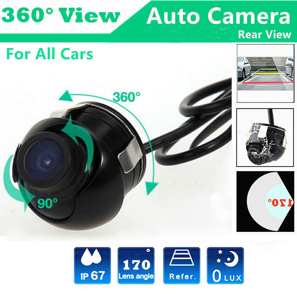 Camera Quan Sát Phía Sau Xe Hơi Xoay 360 Độ Chống Thấm Nước