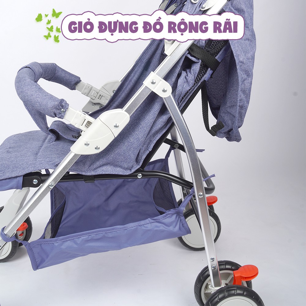 Xe đẩy cho bé du lịch Mastela A2 - Khung Aluminum cao cấp siêu nhẹ, dễ dàng gấp gọn, bảo hành 12 tháng chính hãng