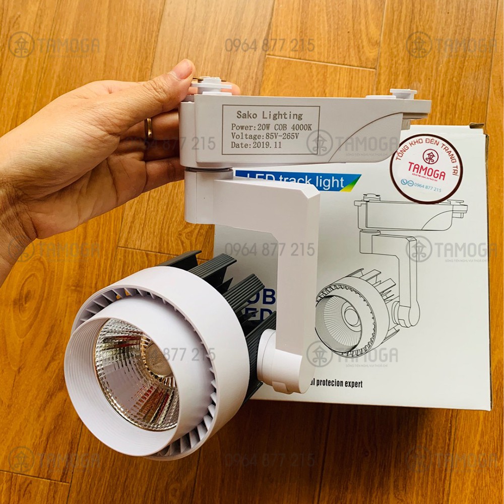 Đèn rọi ray gắn tường trang trí bể cá, quần áo TAMOGA công suất 20W DR 03 | BigBuy360 - bigbuy360.vn