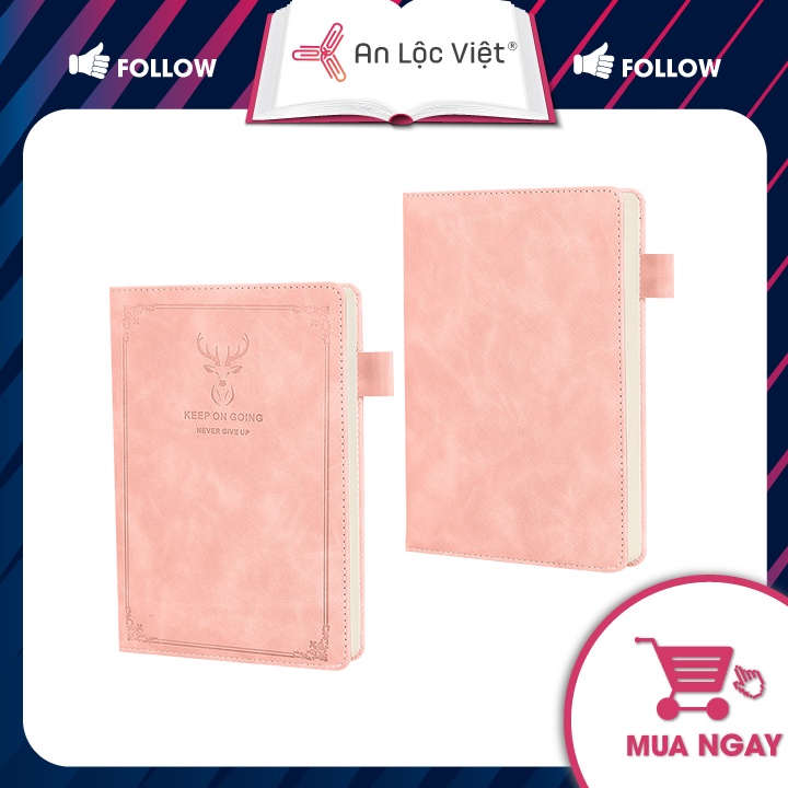 Sổ Tay Ghi Chép A5 Bìa Da In Logo Đầu Hươu GB25-13  Nhiều Màu Lựa Chọn
