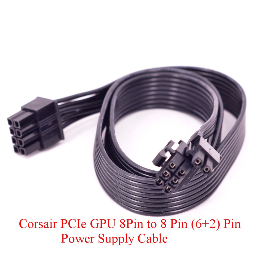 Corsair 8Pin đến 8Pin 6 + 2pin Cáp cấp nguồn Cáp GPU 8Pin cho HX1050 HX850 HX750 HX650
