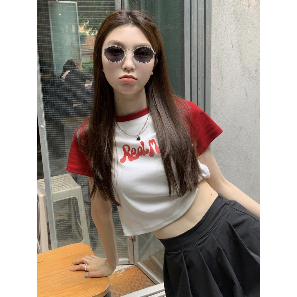 Áo Thun Ngắn Tay Dáng Ôm In Chữ Thời Trang 63930