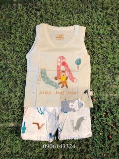 Bộ ba lỗ cotton cho bé (combo set 5 bộ)