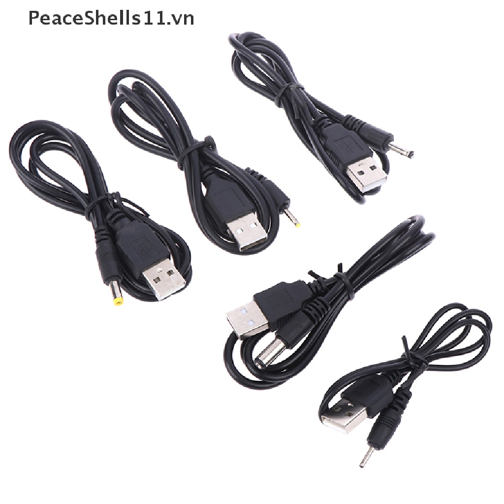 Dây Cáp Nguồn Chuyển Đổi USB Sang DC 5.5mm * 2.1 / 2.5 * 0.7 / 3.0 * 1.0 / 4.0 * 1.7 / 3.5 * 1.35 5V