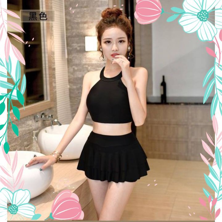 Bikini Tắm Biển 2 Mảnh Dáng Váy Có Quần Trong Kín Đáo Đồ Bơi 2 Mảnh Thời Trang | BigBuy360 - bigbuy360.vn