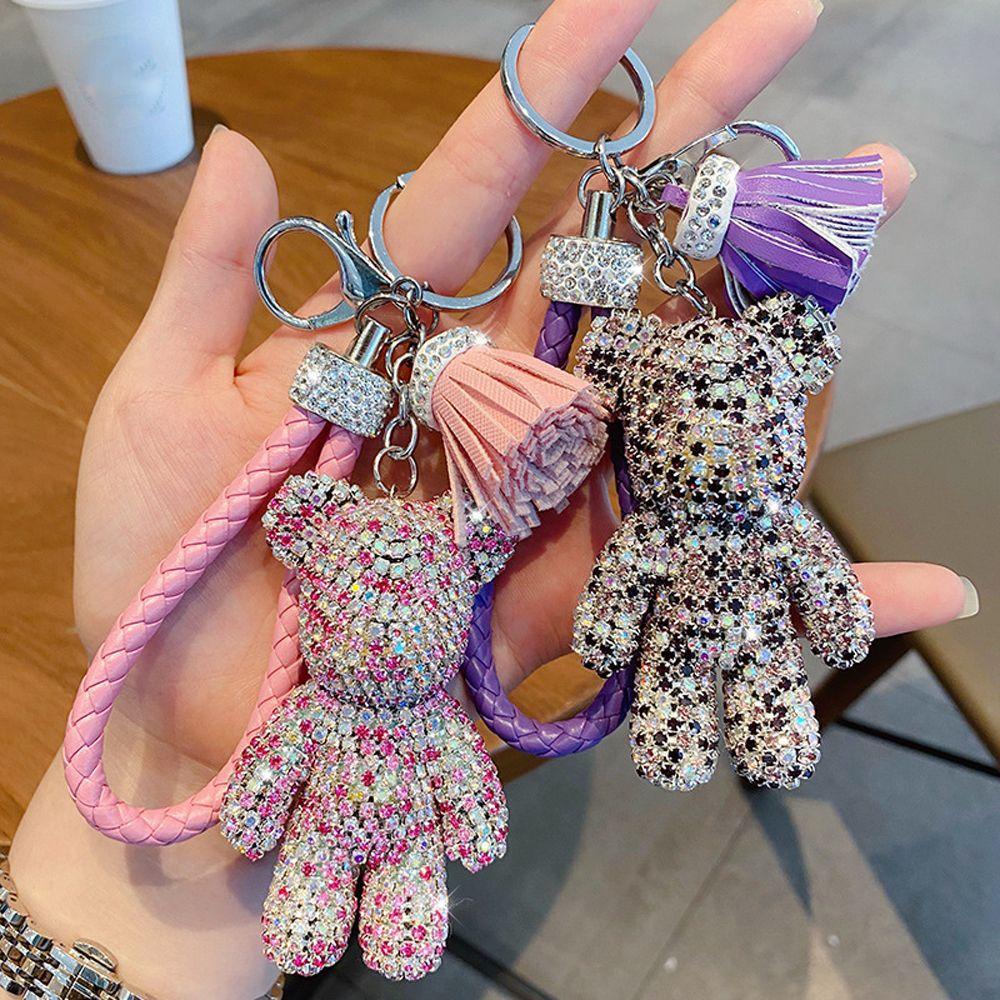 Móc Chìa Khóa / Điện Thoại Hình Chú Gấu Dễ Thương Chất Lượng Cao DIY