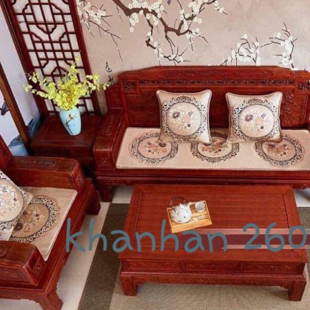 BỘ 3 THẢM GHẾ  HOÀNG GIA 2M4. ( ẢNH THẬT)