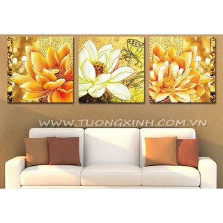Tranh treo tường hoa sen vàng hl0183