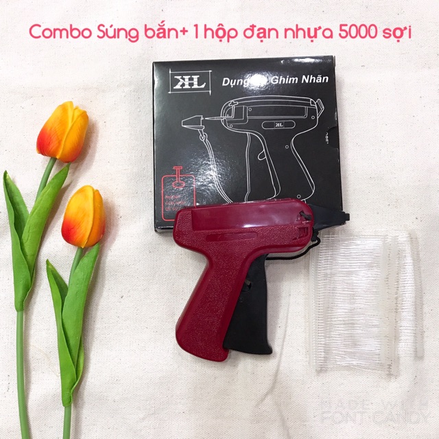 COMBO 3 MÓN( 1 Máy bấm giá + 1 Súng bắn tag+ 1 hộp đạn nhựa)