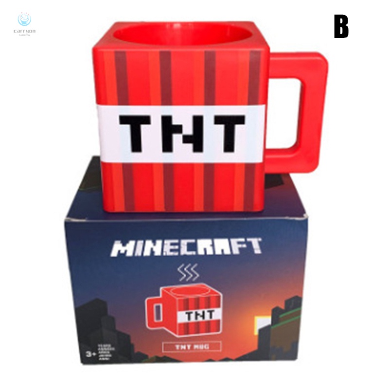 Cốc Vuông 230ml In Hình Nhân Vật Minecraft 3D Dùng Làm Quà Tặng 230ml