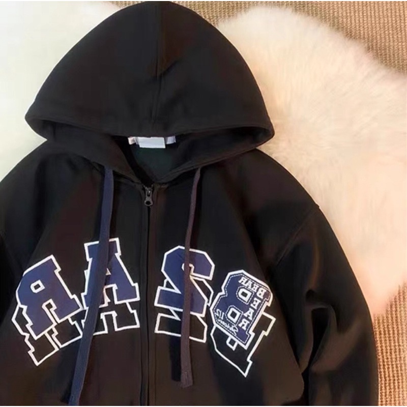 [ Rẻ vô địch ] Áo khoác nỉ form rộng mũ hai lớp - B2AR