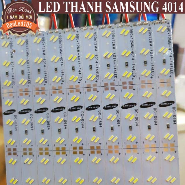 VỈ 10 THANH LED SAMSUNG 4014 DÀI 1M ĐIỆN ÁP 12V DC