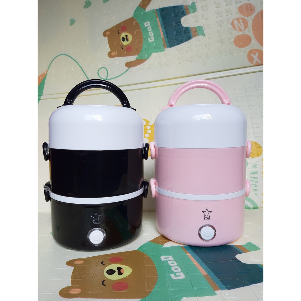 KHUYẾN MÃI - Cạp lồng cơm cắm điện hâm nóng tự động, thiết kế 3 tầng bằng inox 304 - Nồi cơm điện cho cá nhân mang đi | BigBuy360 - bigbuy360.vn