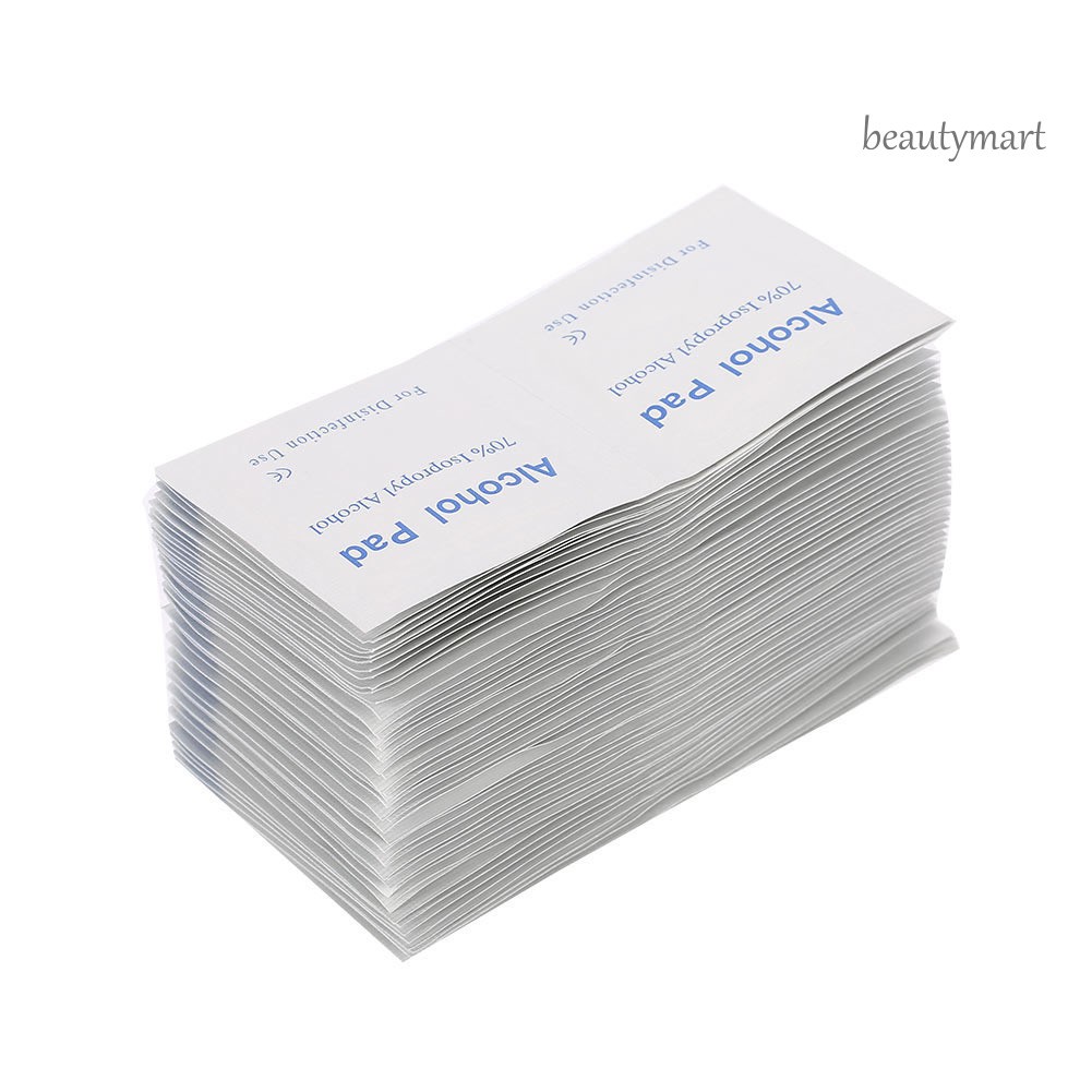 [Hàng mới về] Set 100 miếng bông gòn tẩm cồn cho tẩy sơn móng tay