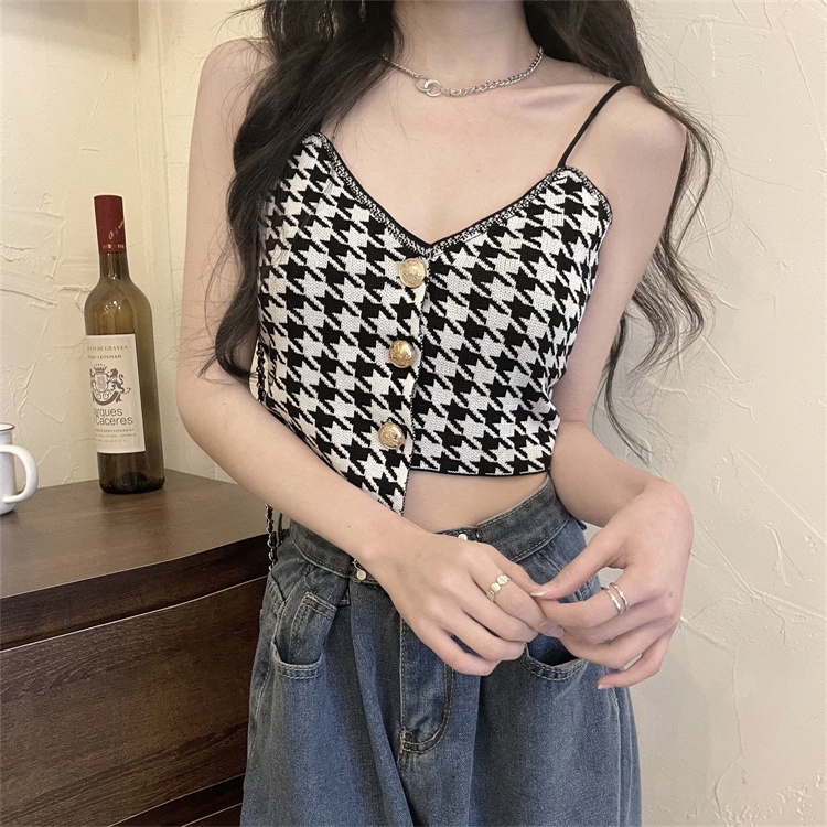 Porozi  Áo croptop  cổ chữ V phong cách thời trang Hàn Quốc