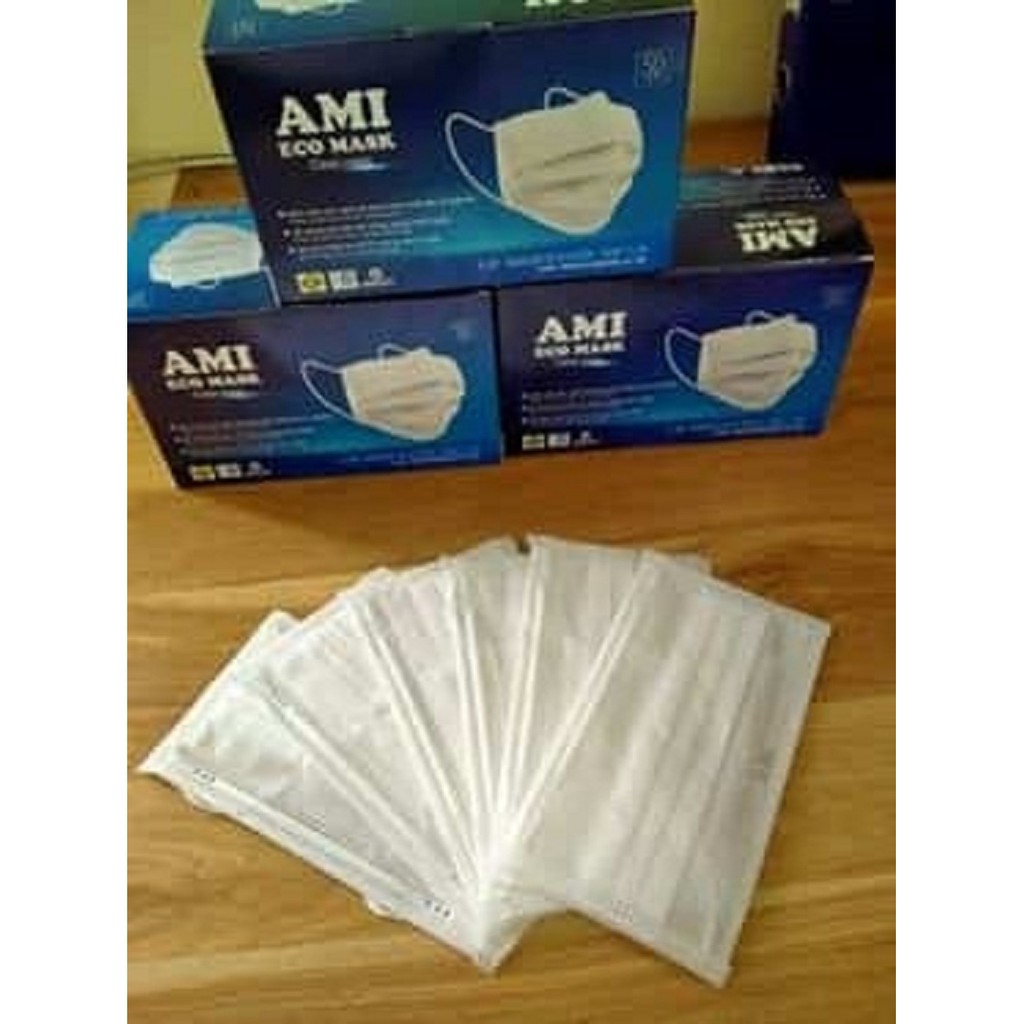 Khẩu trang y tế AMI mới 4 lớp kháng khuẩn  ( hộp 50 chiếc) | BigBuy360 - bigbuy360.vn