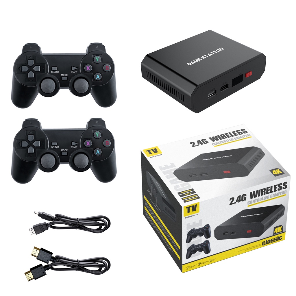 Game Stick 4K - M8 - M8PLUS cài sẵn 10.000 game + 50 game ps1 mới - máy chơi game stick cầm tay không dây