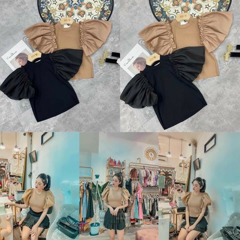 ÁO kiểu tay cánh tiên