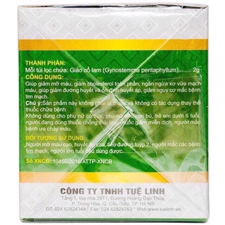 Trà Giảo Cổ Lam Tuệ Linh (giúp giảm mỡ máu ,giảm cholesterol toàn phần)
