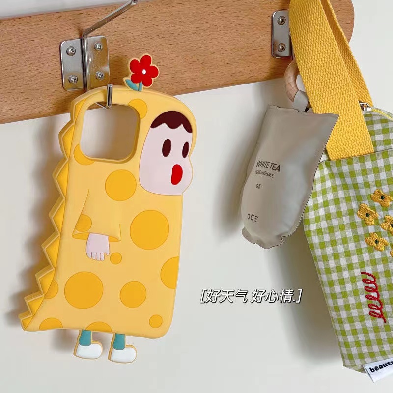 Ốp Điện Thoại Silicon Mềm Chống Sốc Họa Tiết Cô Gái Và Hoa Hoạt Hình Cho iPhone 6 7 8Plus X XSMAX XR 11 12 13promax