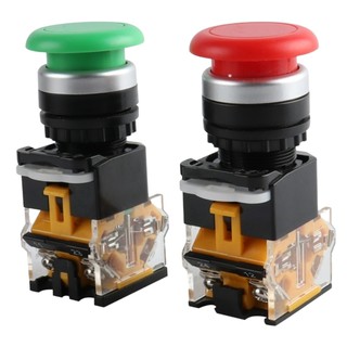 Công tắc nhấn đề LA38-11M phi 22mm đầu nấm dù