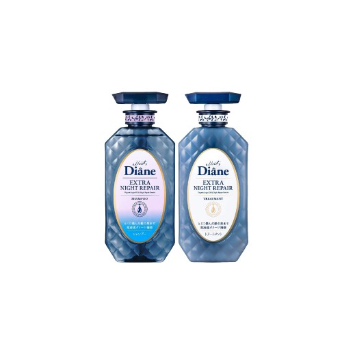 [Mã FMCGM100 - 10% đơn 500K] Bộ Đôi Gội Xả Cho Tóc Xơ Gẫy Rụng Moist Diane Extra Night Repair 450mlx2