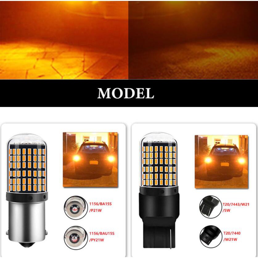 Set 1/ 2 đèn LED tín hiệu Lymoyo 1156 BA15S/ T20 7440/ 1156 BAU15S cho xe hơi