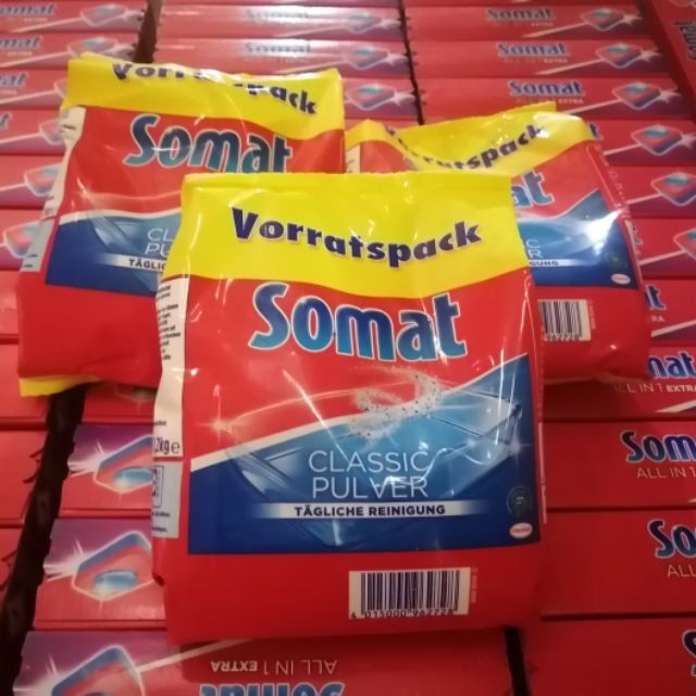 Combo Bột rửa bát Somat 2.4kg ( Hàng EU )