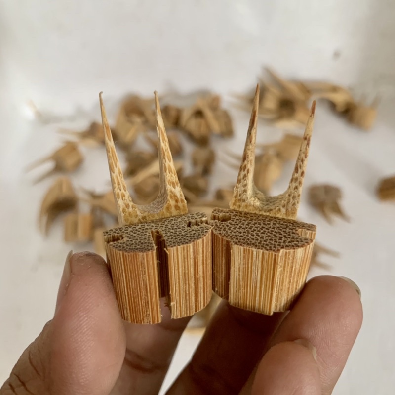 Xiên hoa quả Tre cho chim, xiên tre già cho lồng chào mào - phụ kiện lồng chim đẹp